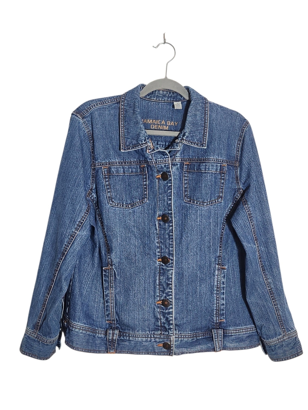 Jamaica Bay Medium Wash Denim Jacket Size 1X